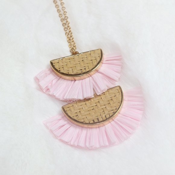 Double Half Moon Rattin and Raffia Set - Picture 2 of 5